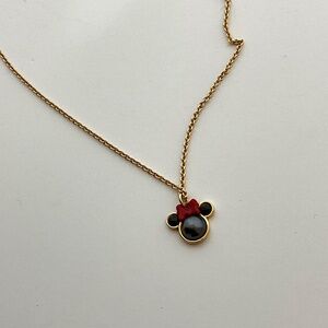Kate spade x Disney Minnie Mouse pendant and chain euc